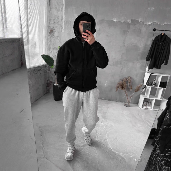 Damern hoodiejacka med hel dragkedja och mjukt innertyg Mirla-Eva Jonsson