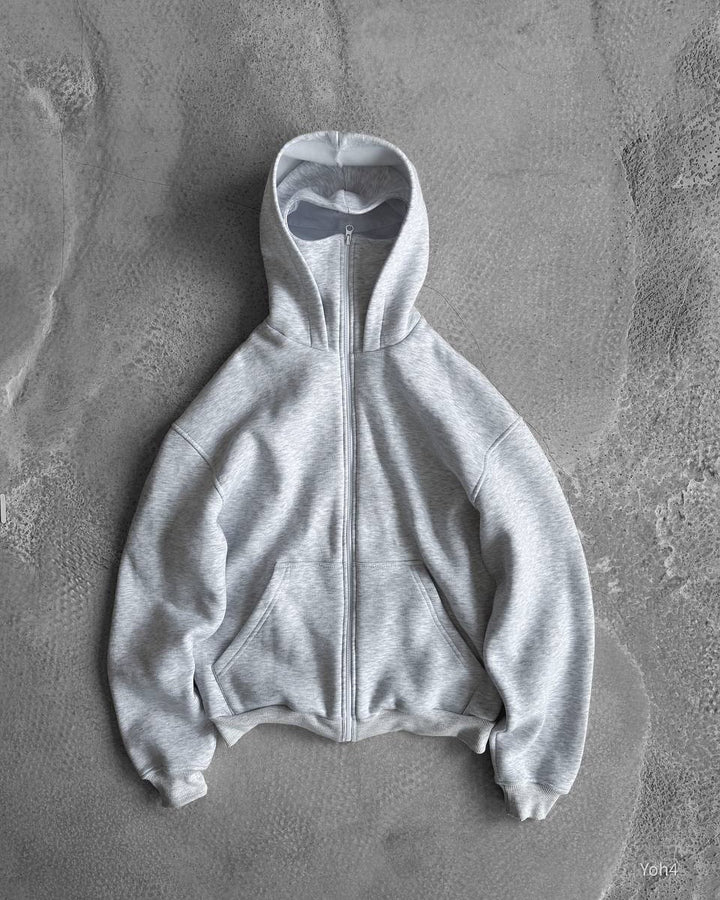 Damern hoodiejacka med hel dragkedja och mjukt innertyg Mirla-Eva Jonsson