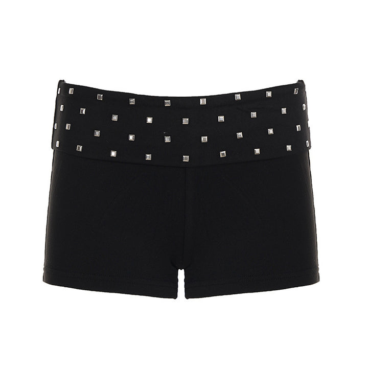 Damern modiska shorts med glittrande stendekor Mirla-Eva Jonsson