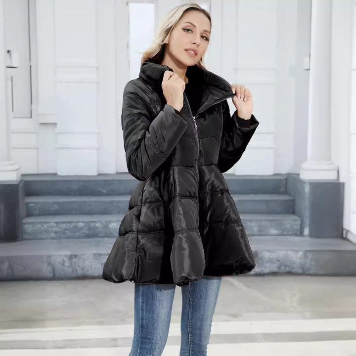 Damern padded vinterjacka med högställande krage Mirla-Eva Jonsson