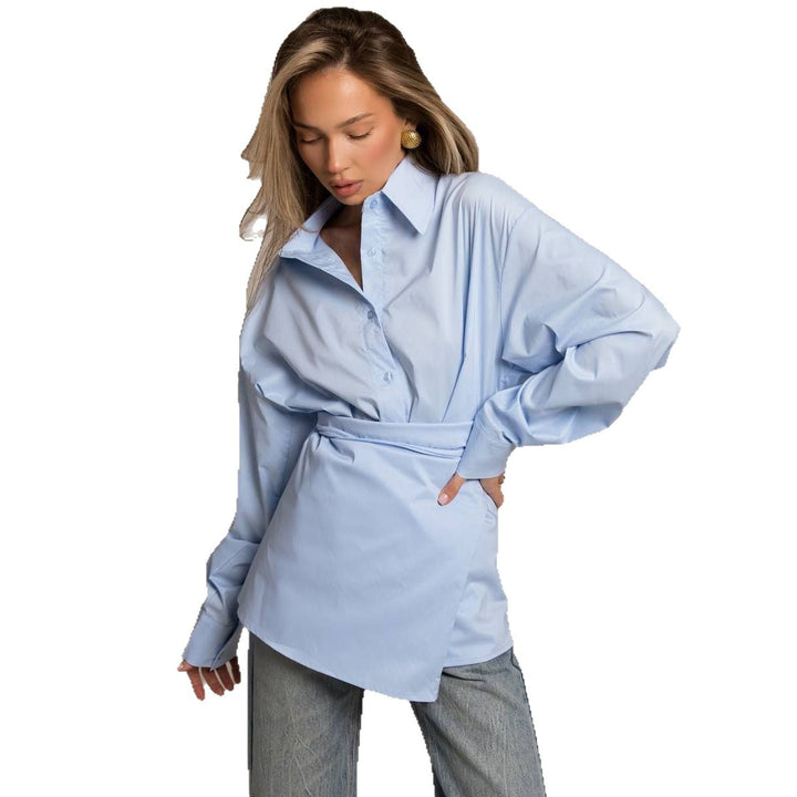 Damern skjortblus med elegant invecklad look Mirla-Eva Jonsson