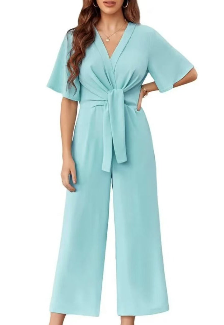 Damern stilfull jumpsuit med midjeband och vida ben Mirla-Eva Jonsson