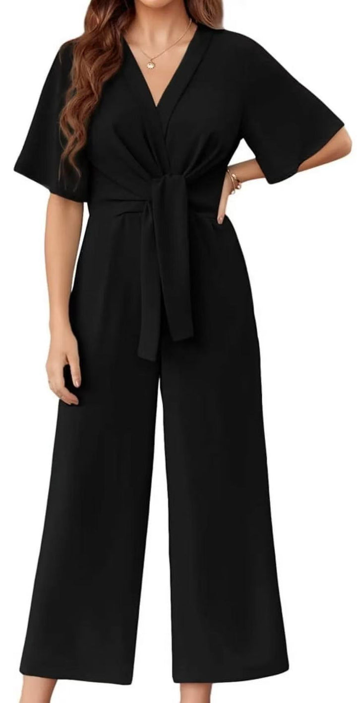 Damern stilfull jumpsuit med midjeband och vida ben Mirla-Eva Jonsson