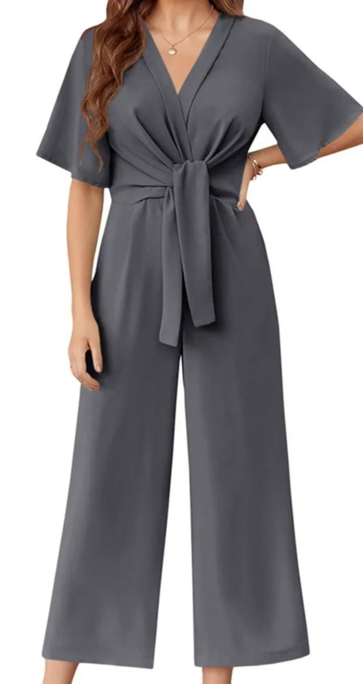 Damern stilfull jumpsuit med midjeband och vida ben Mirla-Eva Jonsson