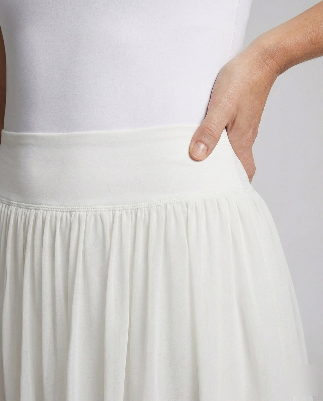 Damern tennis mini kjol med plisserad svang-Eva Jonsson