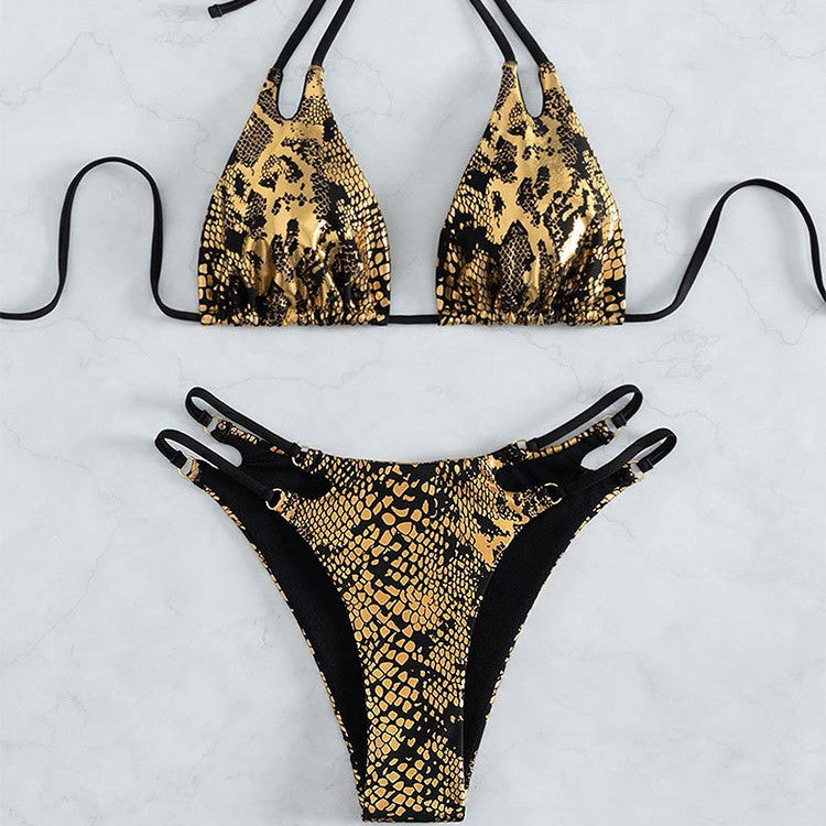 Damern triangel-bikini med raffinerad skärning och slingrande design Mirla-Eva Jonsson
