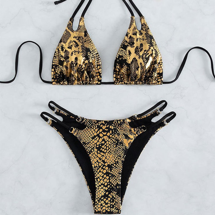Damern triangel-bikini med raffinerad skärning och slingrande design Mirla-Eva Jonsson