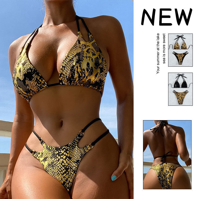 Damern triangel-bikini med raffinerad skärning och slingrande design Mirla-Eva Jonsson