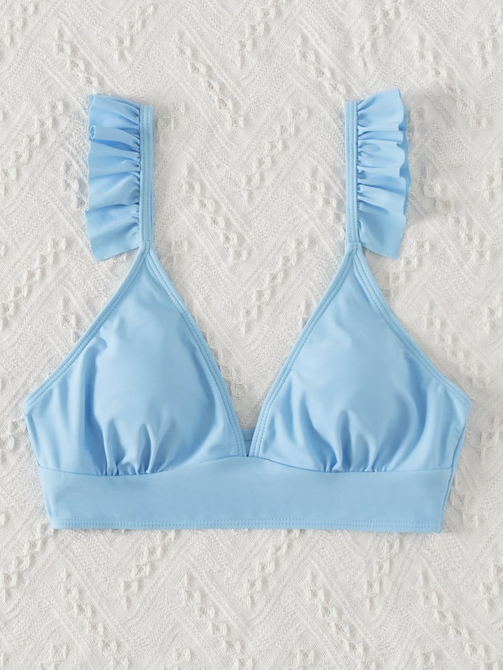 Damern triangel-bikiniöverdel med volangdetaljer Mirla-Eva Jonsson