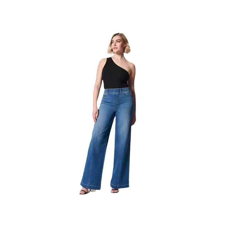 Damern vida High-Waist Jeans med eleganta skärningsdetaljer och markanta sömdetaljer Mirla-Eva Jonsson
