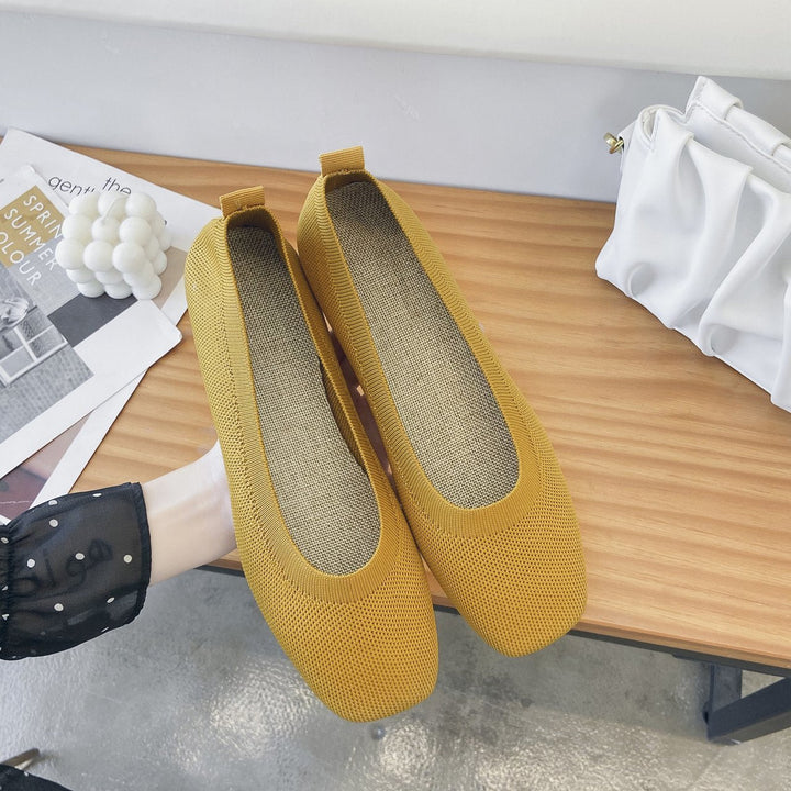 Damernas Andningsaktiva Ballerinaskor Av Flexibelt Material Mirla-Eva Jonsson