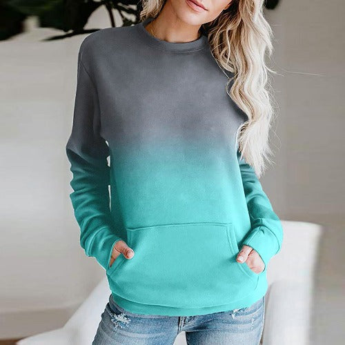 Damernas Avslappnad Hoodie med Färgövergång Mirla-Eva Jonsson