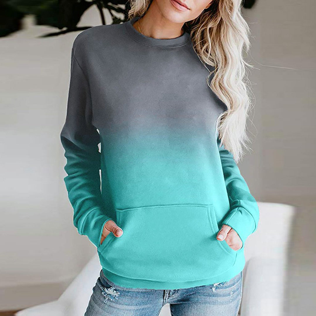 Damernas Avslappnad Hoodie med Färgövergång Mirla-Eva Jonsson