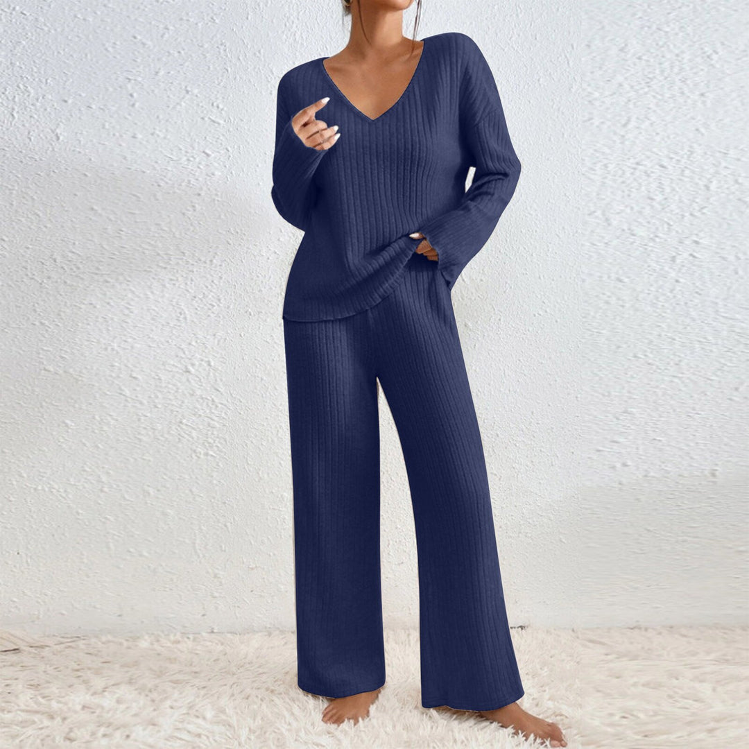 Damernas Avslappnad Stickad Loungewear-Set Mirla-Eva Jonsson