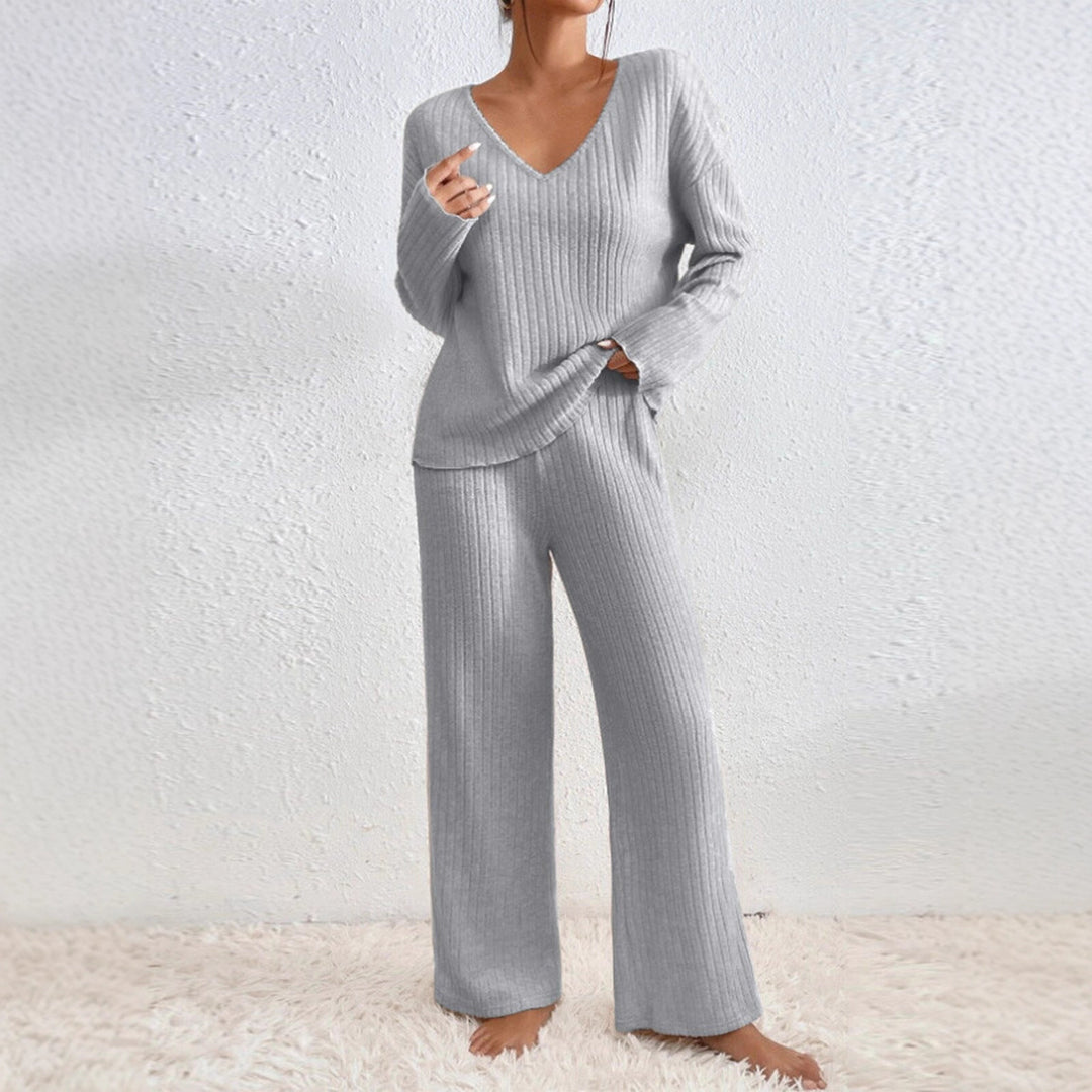 Damernas Avslappnad Stickad Loungewear-Set Mirla-Eva Jonsson