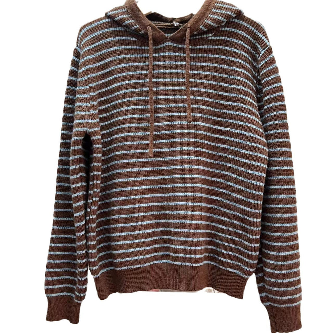 Damernas Bekväm Hoodie med Randigt Mönster Mirla-Eva Jonsson