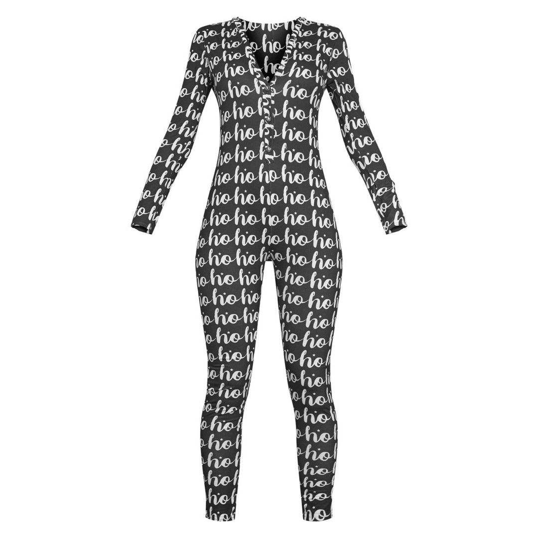 Damernas Bekväm Jumpsuit med Julmotiv och Lång Ärmar Eva Jonsson-Eva Jonsson