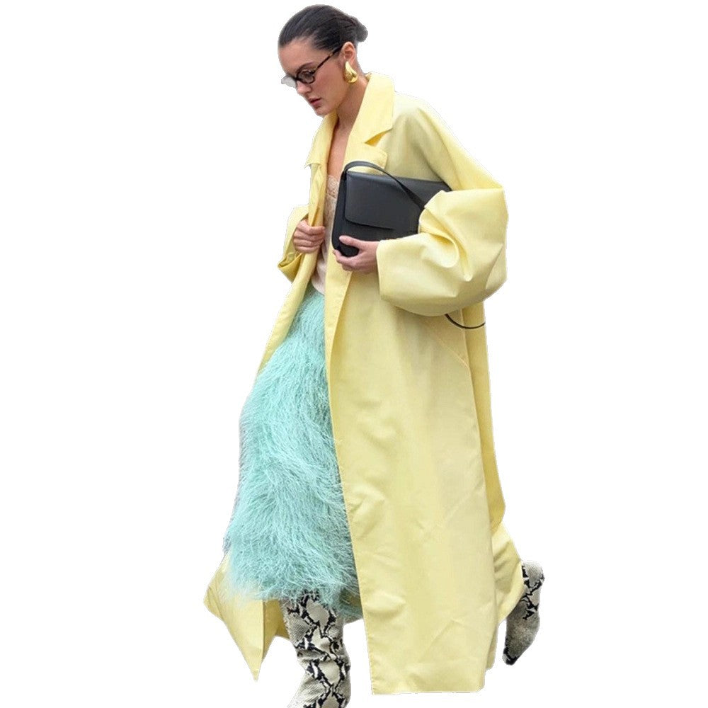 Damernas Bekväm Oversized Trenchcoat Mirla-Eva Jonsson