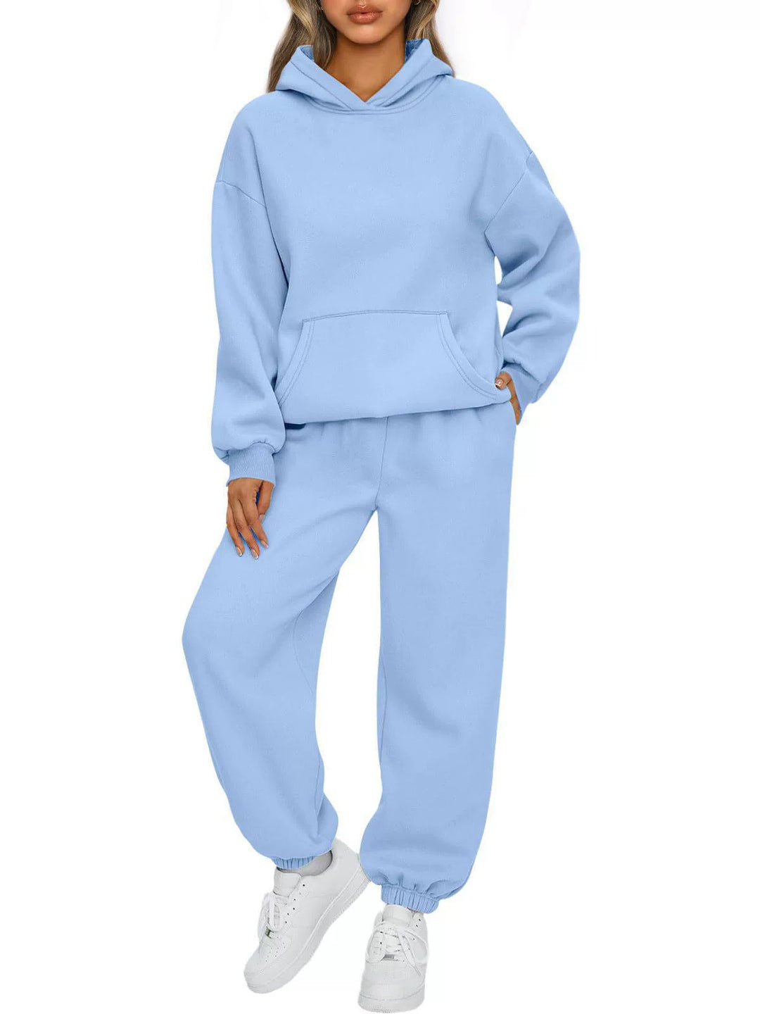 Damernas Bekväma Fritids-Hoodie med Joggingbyxor Set Mirla-Eva Jonsson