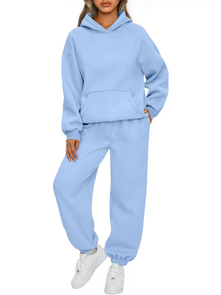 Damernas Bekväma Fritids-Hoodie med Joggingbyxor Set Mirla-Eva Jonsson