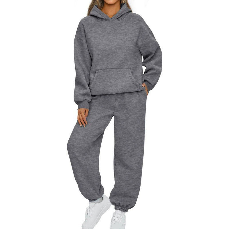 Damernas Bekväma Fritids-Hoodie med Joggingbyxor Set Mirla-Eva Jonsson