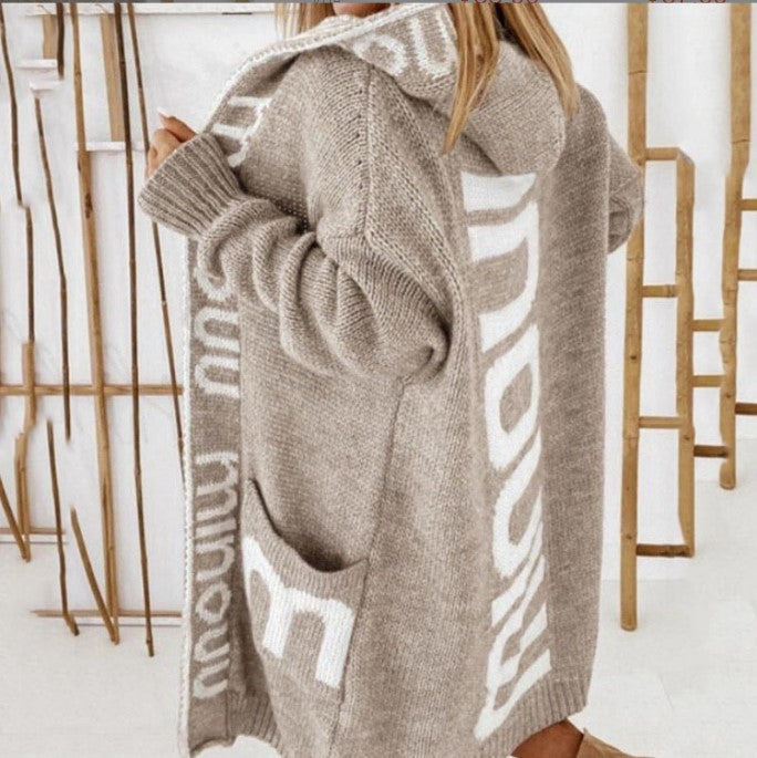 Damernas Bekväma Huvtröja Cardigan Eva Jonsson-Eva Jonsson