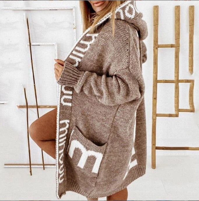 Damernas Bekväma Huvtröja Cardigan Eva Jonsson-Eva Jonsson