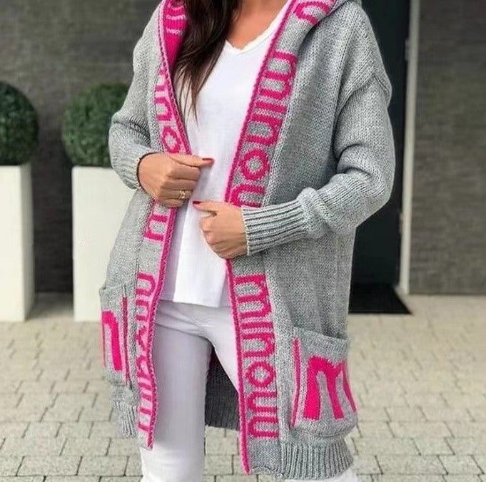 Damernas Bekväma Huvtröja Cardigan Eva Jonsson-Eva Jonsson