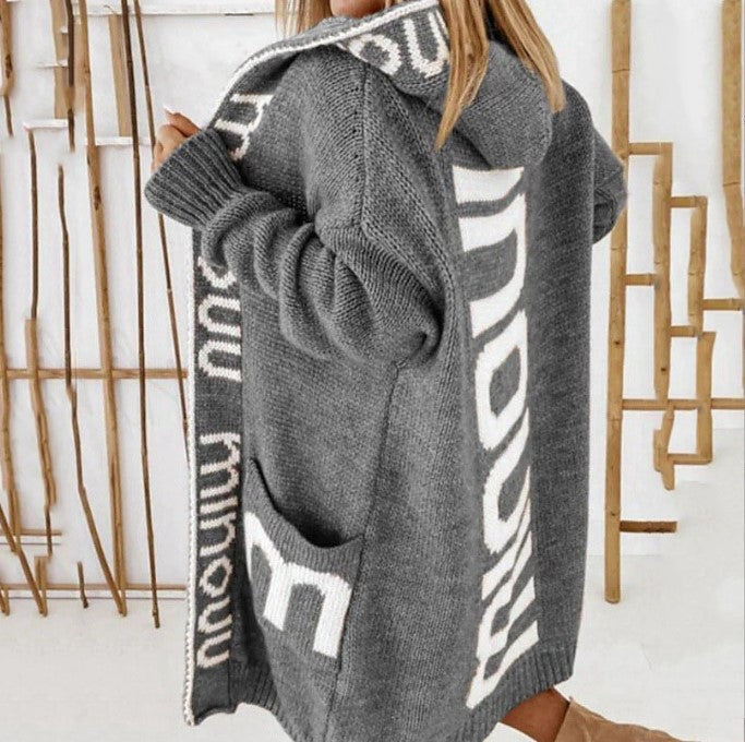 Damernas Bekväma Huvtröja Cardigan Eva Jonsson-Eva Jonsson