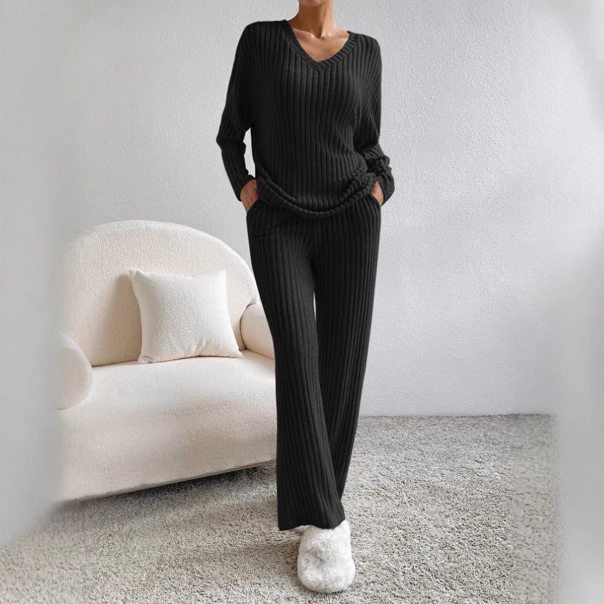 Damernas Bekväma Lounge-set med Ribstruktur Mirla-Eva Jonsson