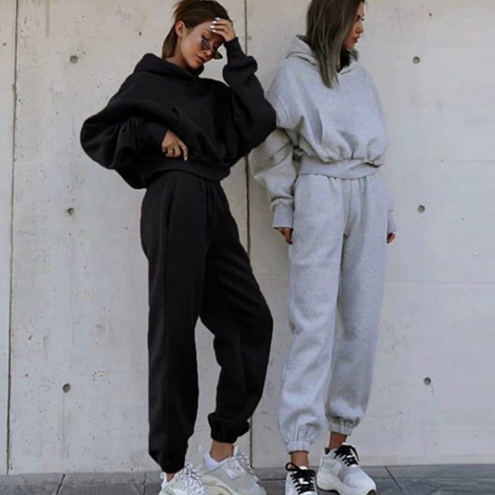 Damernas Bekväma Oversized Hoodie och Joggingbyxor Set Mirla-Eva Jonsson