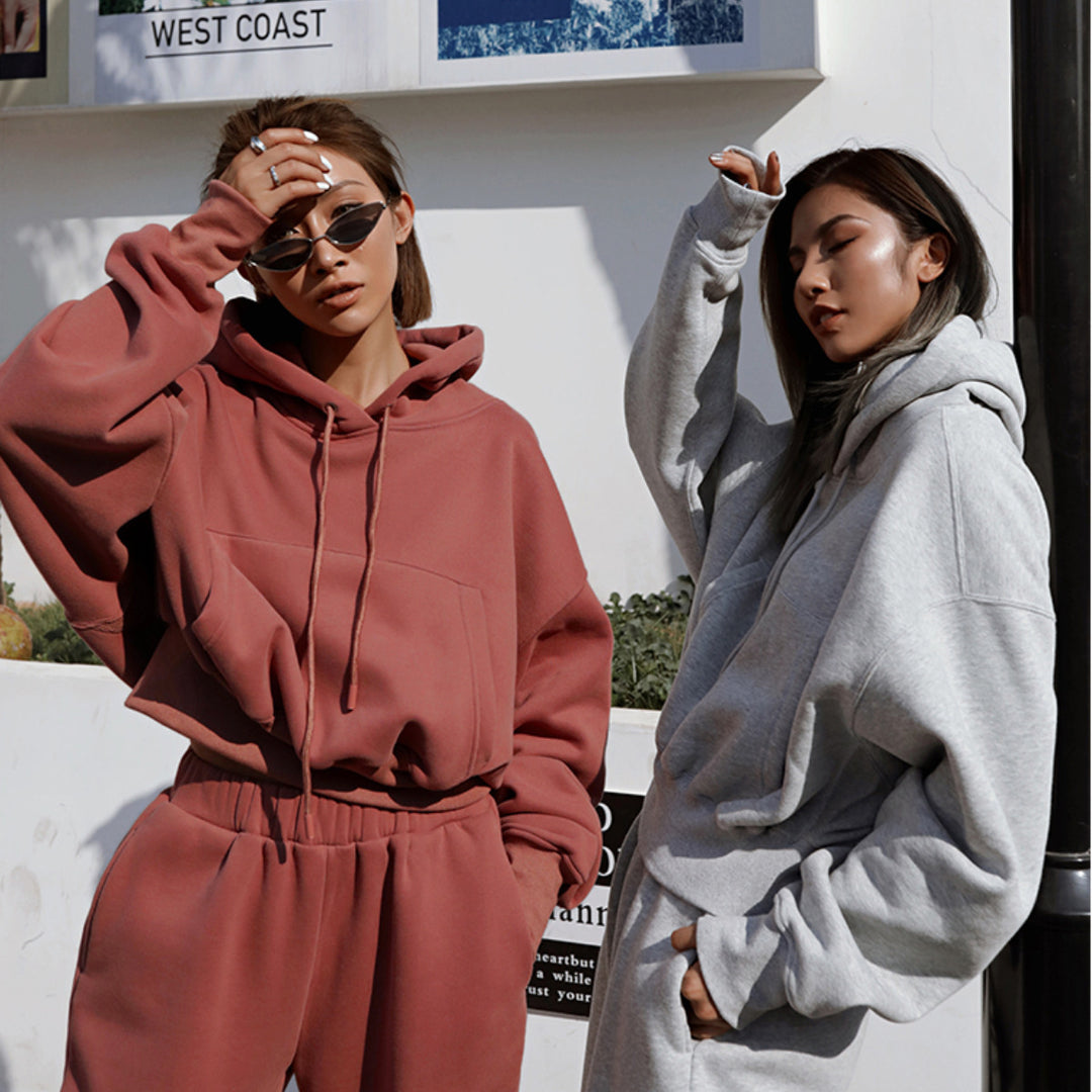 Damernas Bekväma Oversized Hoodie och Joggingbyxor Set Mirla-Eva Jonsson
