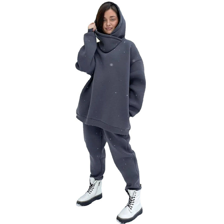 Damernas Bekväma Oversized Hoodie och Joggingbyxor Set Mirla-Eva Jonsson