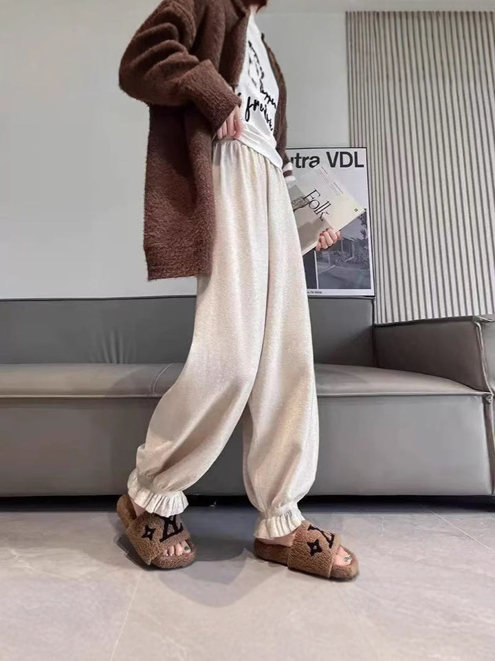 Damernas Bekväma Palazzo Byxor I Glänsande Material Mirla-Eva Jonsson