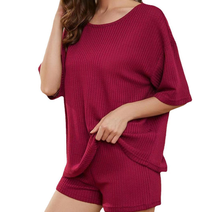 Damernas Bekväma Set med oversized Topp och Shorts Mirla-Eva Jonsson