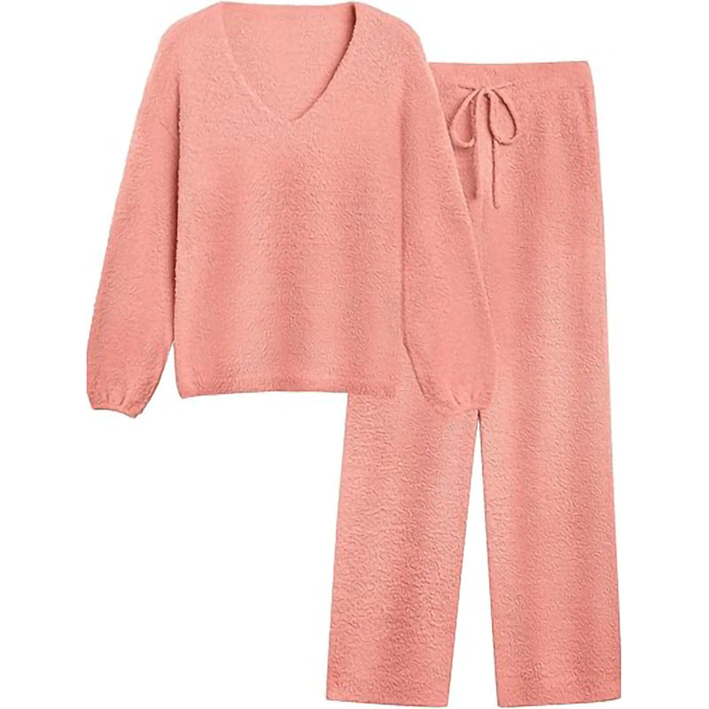 Damernas Bekväma V-ringad Loungewear Set Mirla-Eva Jonsson