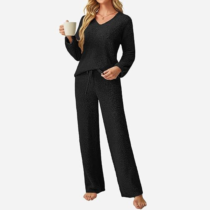 Damernas Bekväma V-ringad Loungewear Set Mirla-Eva Jonsson