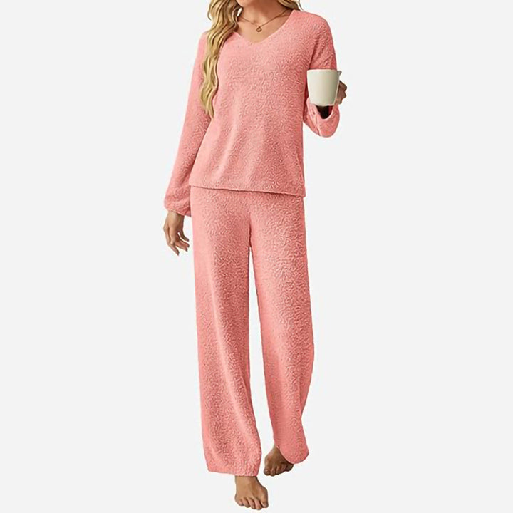 Damernas Bekväma V-ringad Loungewear Set Mirla-Eva Jonsson