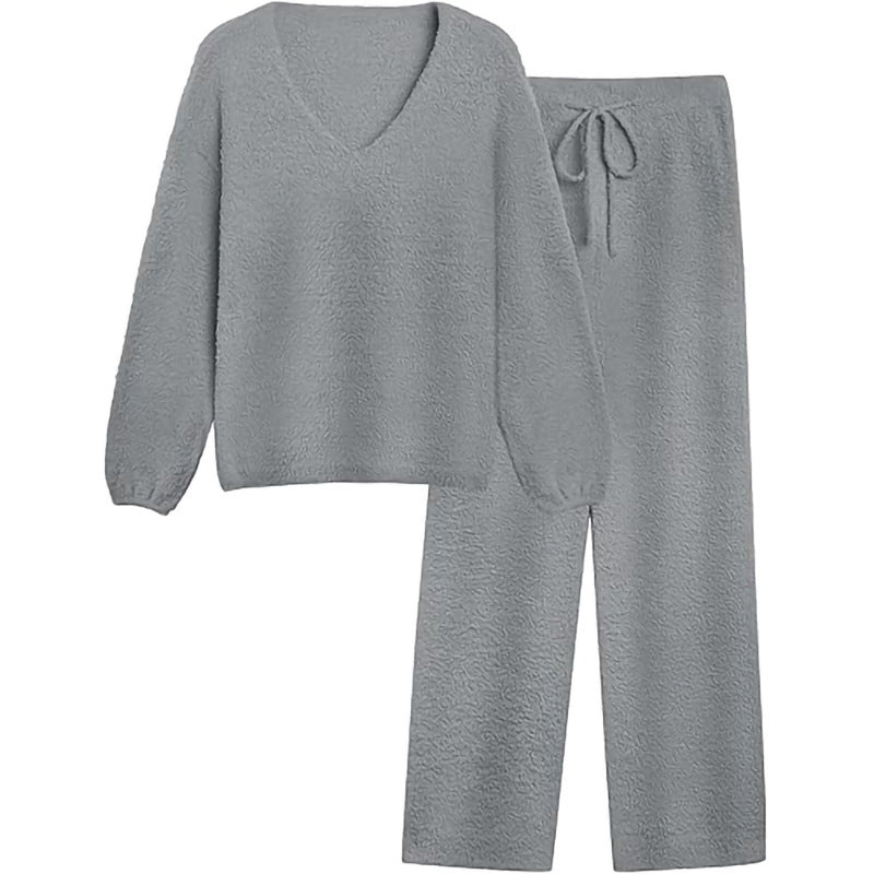 Damernas Bekväma V-ringad Loungewear Set Mirla-Eva Jonsson