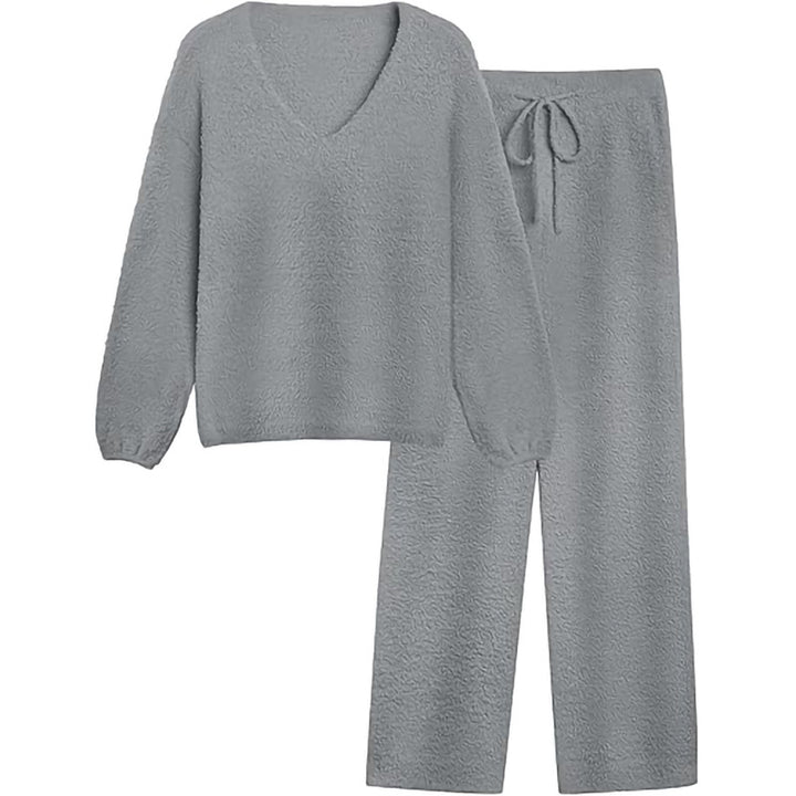 Damernas Bekväma V-ringad Loungewear Set Mirla-Eva Jonsson