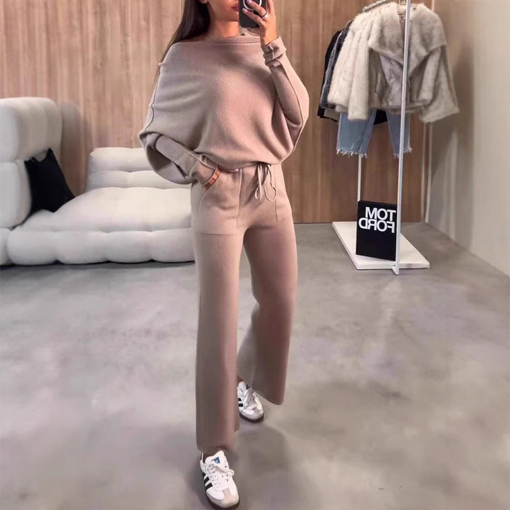 Damernas Bekväma och eleganta Loungewear-set med lös passform Mirla-Eva Jonsson