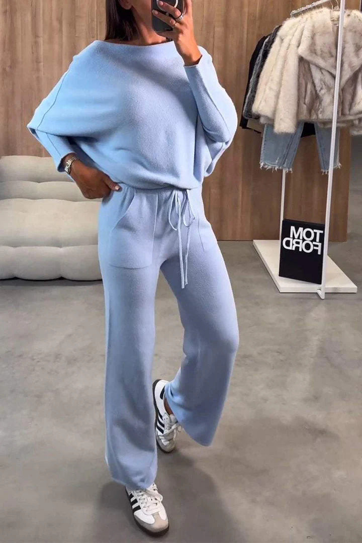 Damernas Bekväma och eleganta Loungewear-set med lös passform Mirla-Eva Jonsson