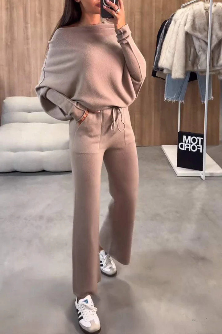Damernas Bekväma och eleganta Loungewear-set med lös passform Mirla-Eva Jonsson