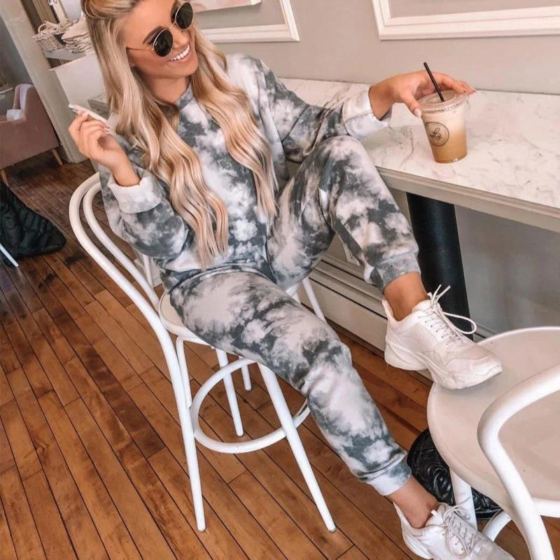 Damernas Bekvämt Fleece-Lounge-set med elastisk midja Mirla-Eva Jonsson