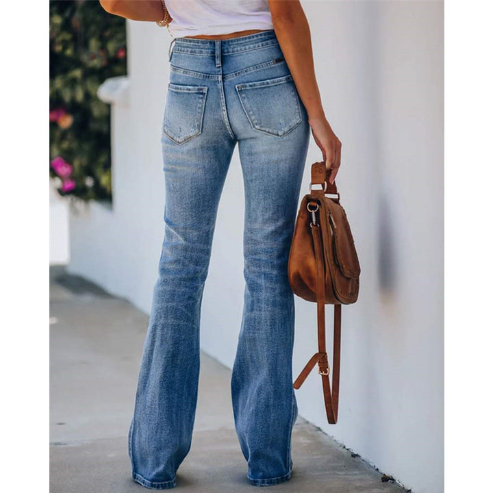 Damernas Bootcut Jeans med avslappnad vintage-känsla och hög midja Mirla-Eva Jonsson