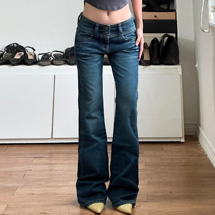 Damernas Bootcut Jeans med hög midja och sidofickor Mirla-Eva Jonsson