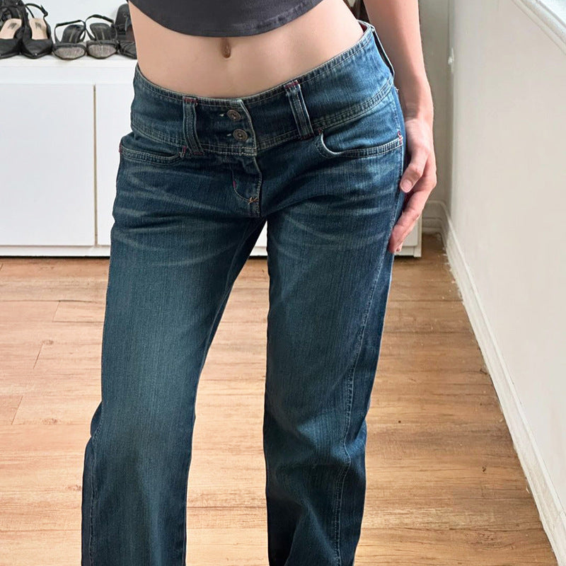 Damernas Bootcut Jeans med hög midja och sidofickor Mirla-Eva Jonsson