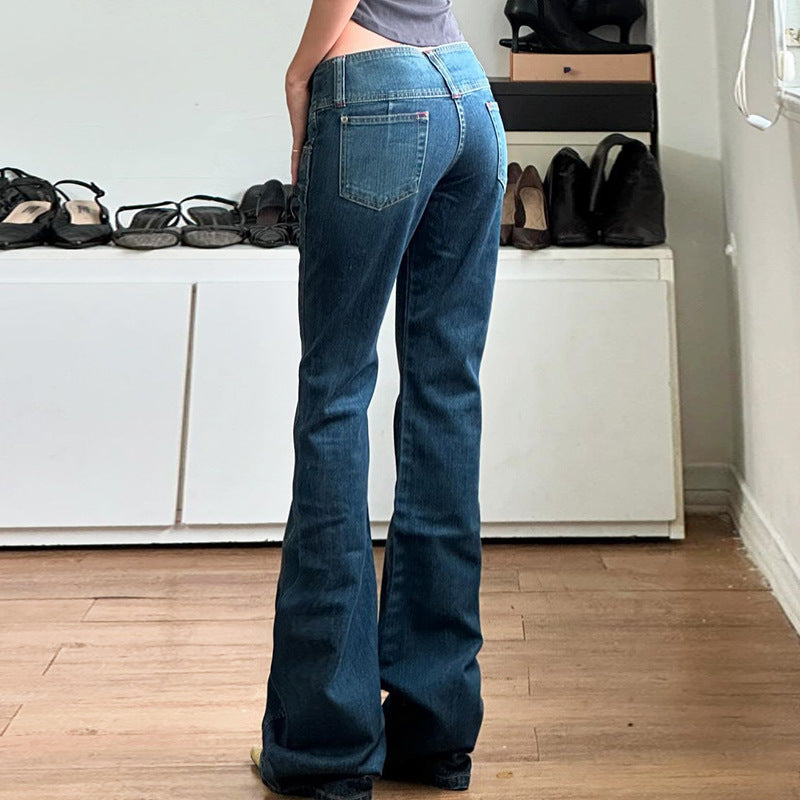 Damernas Bootcut Jeans med hög midja och sidofickor Mirla-Eva Jonsson