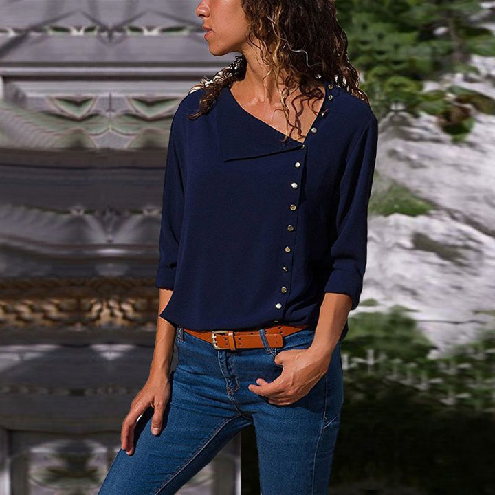 Damernas Button-Up Relaxed Fit Blus Eva Jonsson-Eva Jonsson