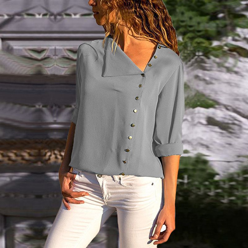 Damernas Button-Up Relaxed Fit Blus Eva Jonsson-Eva Jonsson